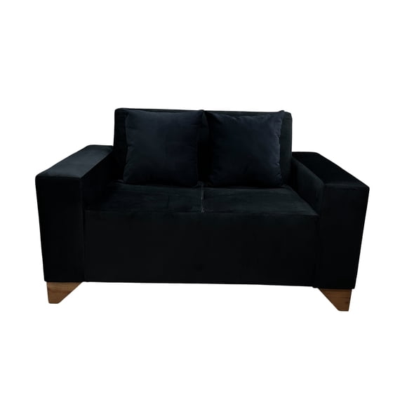 sillon normal 2 cuerpos negro