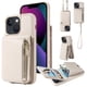 thumbnail image 1 of Stylish & Secure Wallet Case for iPhone 14/13/12/11 Pro Max/XR/XS Max/SE 2020 - RFID Credit Cards Holder, Zipper Leather Case With Wrist Strap & Handbag Case, 1 of 3