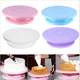 thumbnail image 4 of Plato giratorio para tartas con espátula alisadora, recta y desplazada y nivelador para tartas., 4 of 5