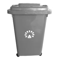 Basurero Frankfurt 50Lt C/Tapa Gris Lorenzini