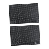 Bothyi - 2 Alfombrillas De Corte, Almohadillas De Corte, Tablas De Cortar Para Modelos De Cuero, Proyectos De Arte Diy, Color Negro