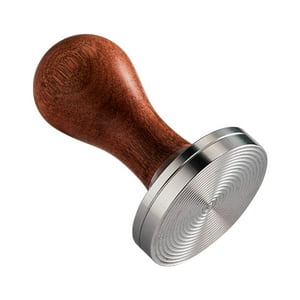 Genérico - Herramienta De Prensa De Café Tamper Espresso Mango Para Restaurantes Cocina Portafiltro 53 Mm Marrón