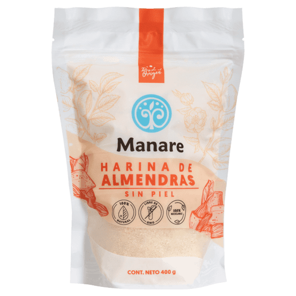 Harina de Almendras Sin Piel Manare 400gr