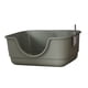 thumbnail image 5 of Caja de arena abierta con cucharada para gatos pequeños y grandes gatos gatos gatos bedpan chillones de lámina de gato cajas de arena de arena gatita Gris, 5 of 5