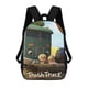 thumbnail image 1 of Camión de Basura-theme Backpack, Campus style schoolbag Bookbag with Adjustable Shoulder Straps And Large Zip Compartment, Unisex Travel Bags., 1 of 6