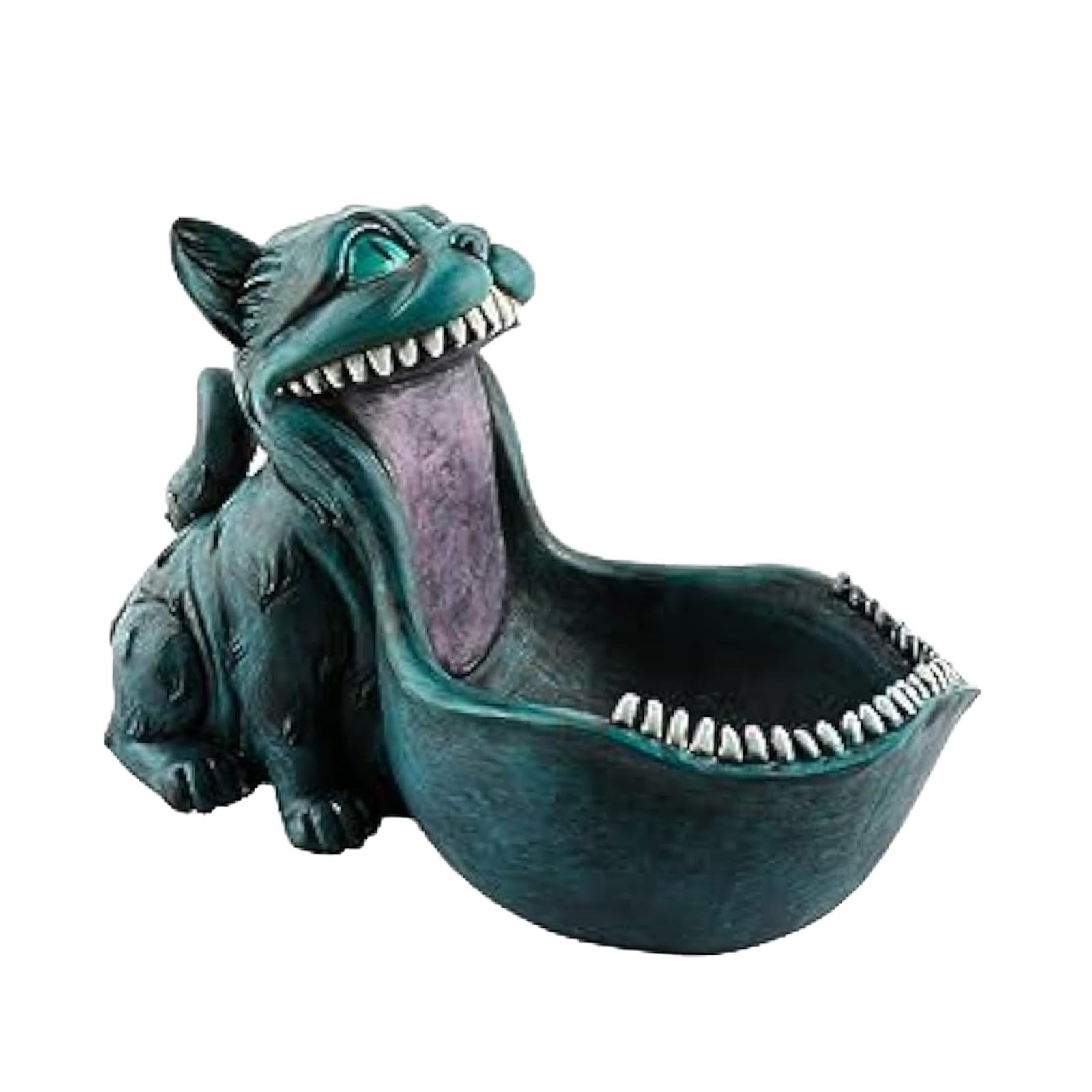 Bothyi - Cuenco Para Llaves De Gato Para La Mesa De Entrada Escultura De Boca Grande Para La Mesa De Inauguración De La Casa Gato Azul