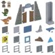 thumbnail image 3 of Set de juego Tile Town Jurassic World Park con 78 piezas y 6 figuras, 3 of 7