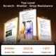 thumbnail image 3 of Protector de pantalla Zeniss para iPhone 17 de 6,3" con resistencia militar 12FT, paquete de 2, 3 of 7
