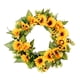 thumbnail image 1 of Guirnalda De Girasol Artificial De 18 Pulgadas, Hojas Verdes Para Puerta Delantera Para Boda En Casa, 1 of 5