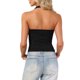 thumbnail image 3 of INSPIRE CHIC Top Halter para Mujer Cuello Halter Sin Espalda Sin Mangas Frontal Metálico Fiesta Salir Conjuntos XS Negro, 3 of 6