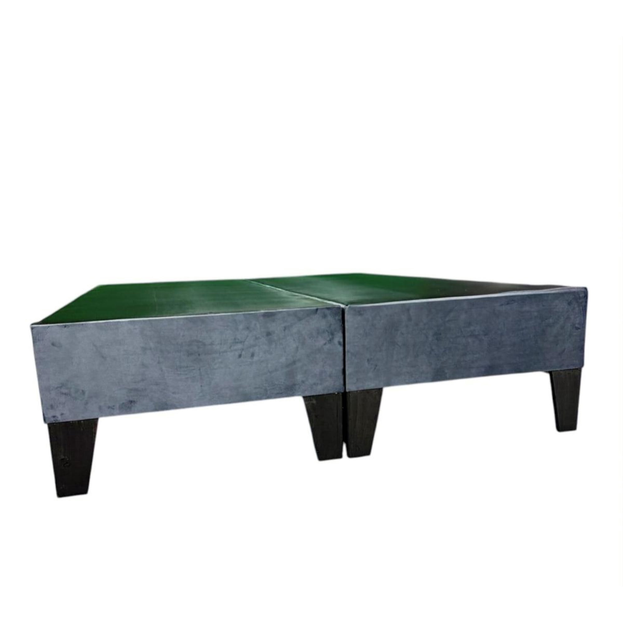 Muebles Syl - Base Para Cama 2 Plazas Gris Felpa