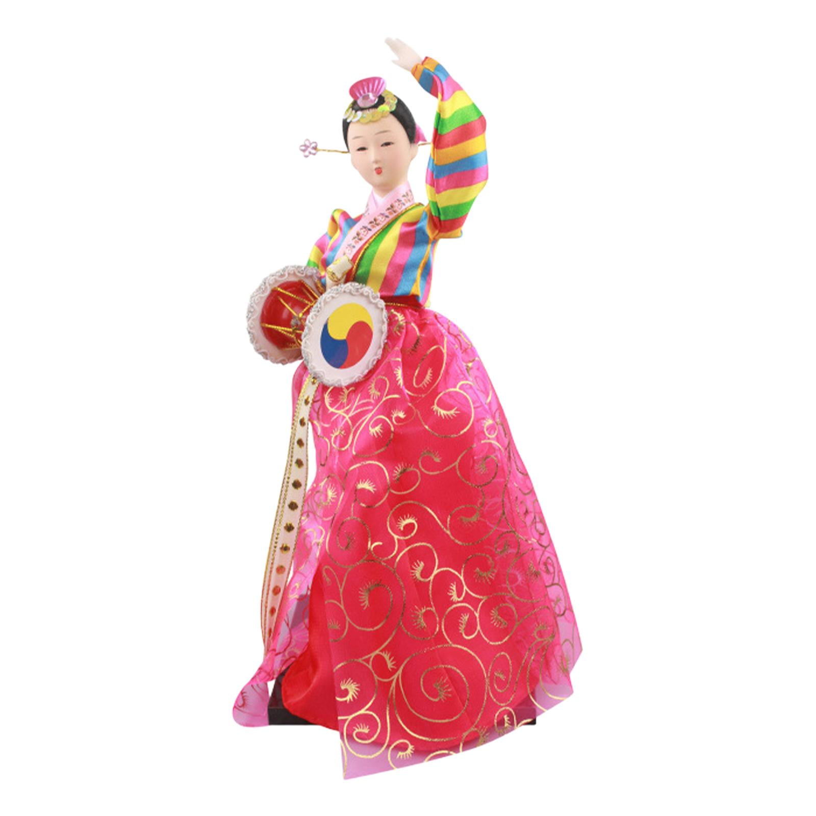 Bothyi - Muñeca Hanbok Coreana, Linda Estatua Femenina De 30 Cm Para Decoración De Mesa De Oficina En Casa, Estilo C