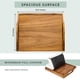 thumbnail image 5 of Bandeja para Cama Rossie Home de Madera de Acacia con Cojín para Portátil, 5 of 6