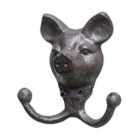 Bothyi - Figura De Cabeza De Animal Con Ganchos De Pared Para El Pasillo, Resistente Percha Para Llaves, Batas