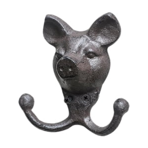 Bothyi - Figura De Cabeza De Animal Con Ganchos De Pared Para El Pasillo, Resistente Percha Para Llaves, Batas