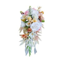 Magideal - Ramo De Boda Para Novia, Ramo De Novia, Flores Artificiales Decorativas Para Damas De Honor, Bodas, Centros De Mesa, Día De San Valentín