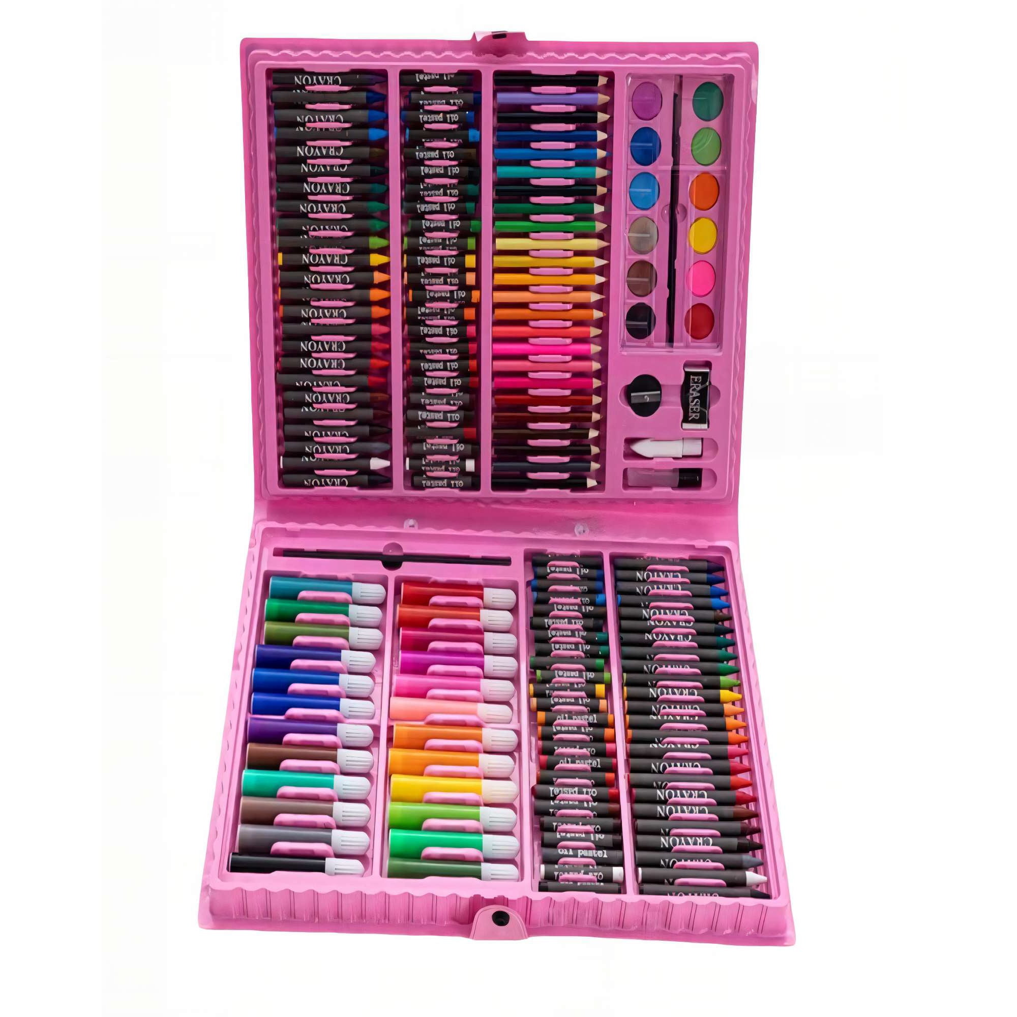 Genérico - Set De 168 Lápices Con Caja Color Rosa