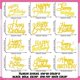thumbnail image 2 of Adornos para tartas RASSLISA Happy Birthday, 36 unidades, acrílico, 2 of 7