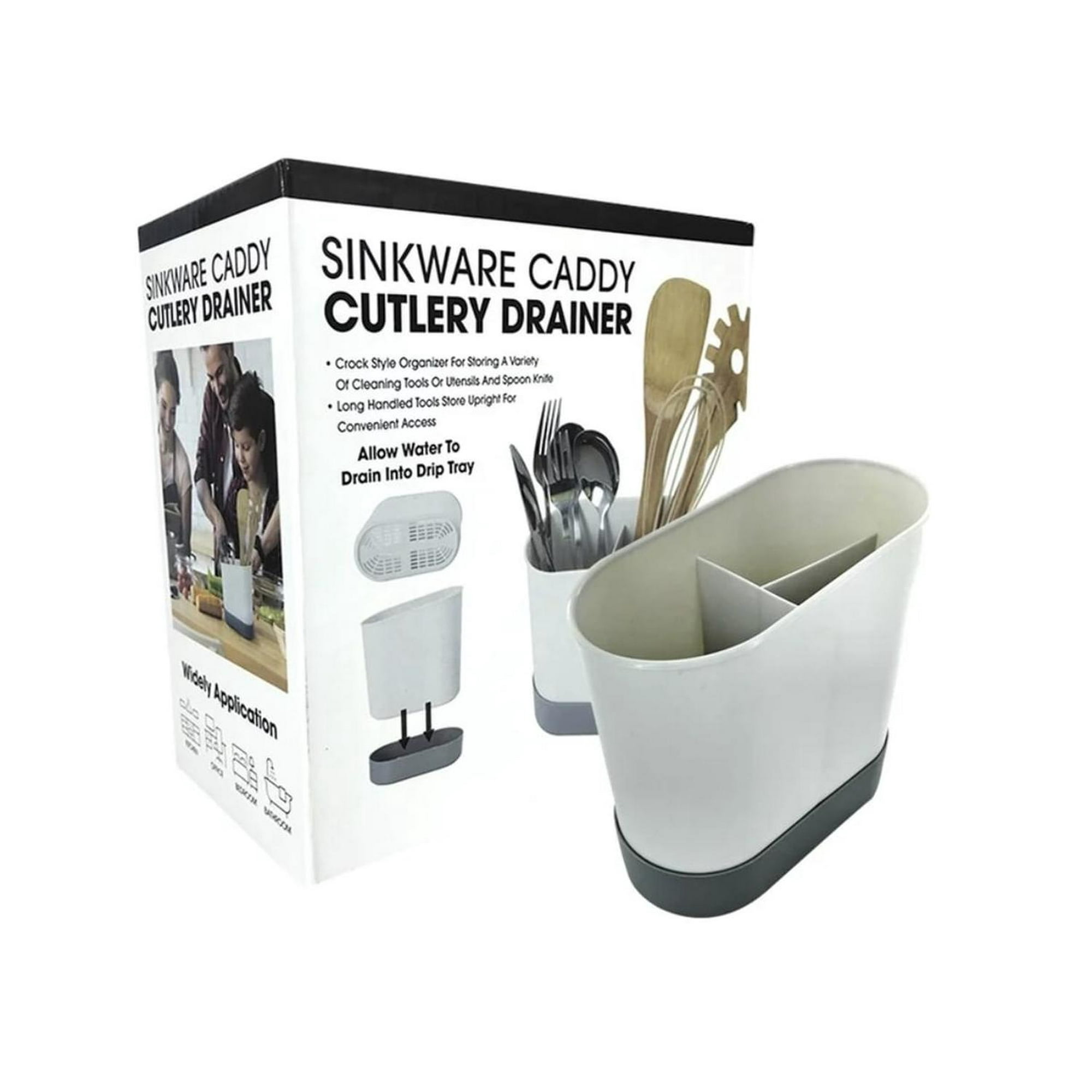 Genérico - Organizador De Utensilios Para Cocina Blanco