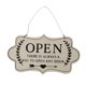 thumbnail image 3 of Letreros De Madera Para Abrir Y Cerrar Placa Para Colgar Puertas De Doble Cara Blanco, 3 of 5