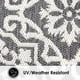 thumbnail image 4 of Alfombra Interior y Exterior Nicole Miller NY Danica 53x218 cm Negro Gris, 4 of 9