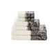 thumbnail image 1 of Juego de toallas de baño Madison Park Aubrey, 100% algodón negro, 6 piezas, 1 of 2