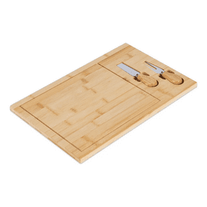 Genérico - Tabla Para Servir Aperitivos Y Picoteo Bambú Picnic Modelo 2 Marrón Claro