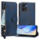 thumbnail image 2 of Funda Billetera Cremallera para Motorola Moto G05 con Porta Tarjetas, Soporte y Correa Azul, 2 of 5