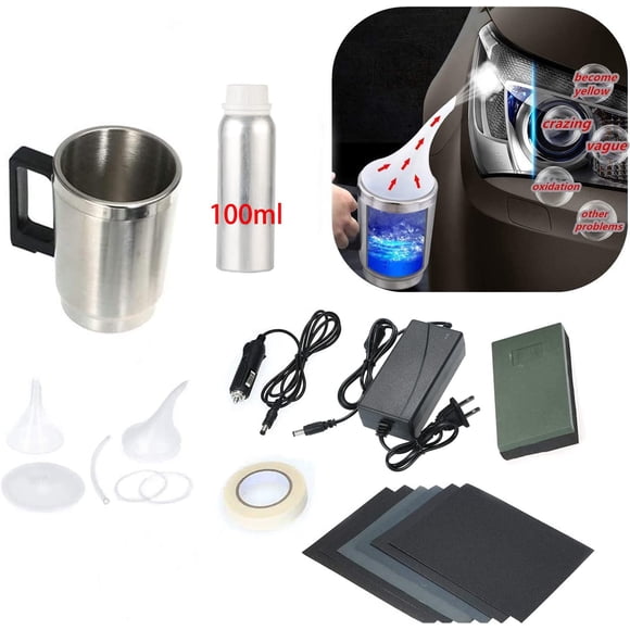 Kit de restauración de faros para reparación de cristales de coche Ghguole, 100 ml