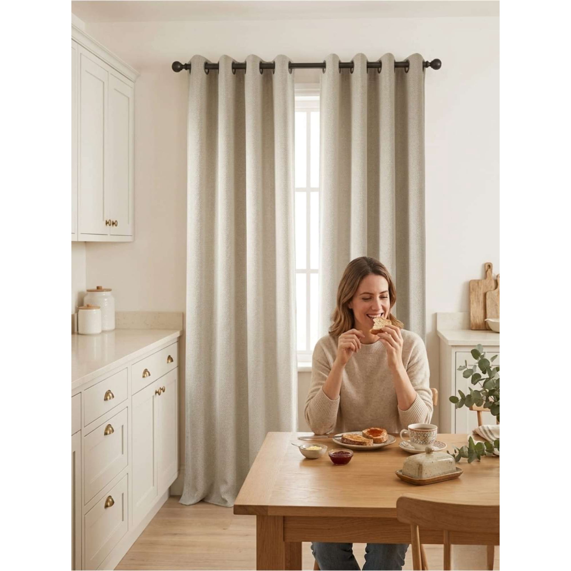 Todo Para El Hogar - Juego De Cortinas Modelo Blackout 150x220 Cm