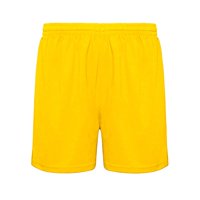 Broskis - Short Deportivo Fútbol Sin Malla Liso Adulto Talla Amarillo Brasil Xl