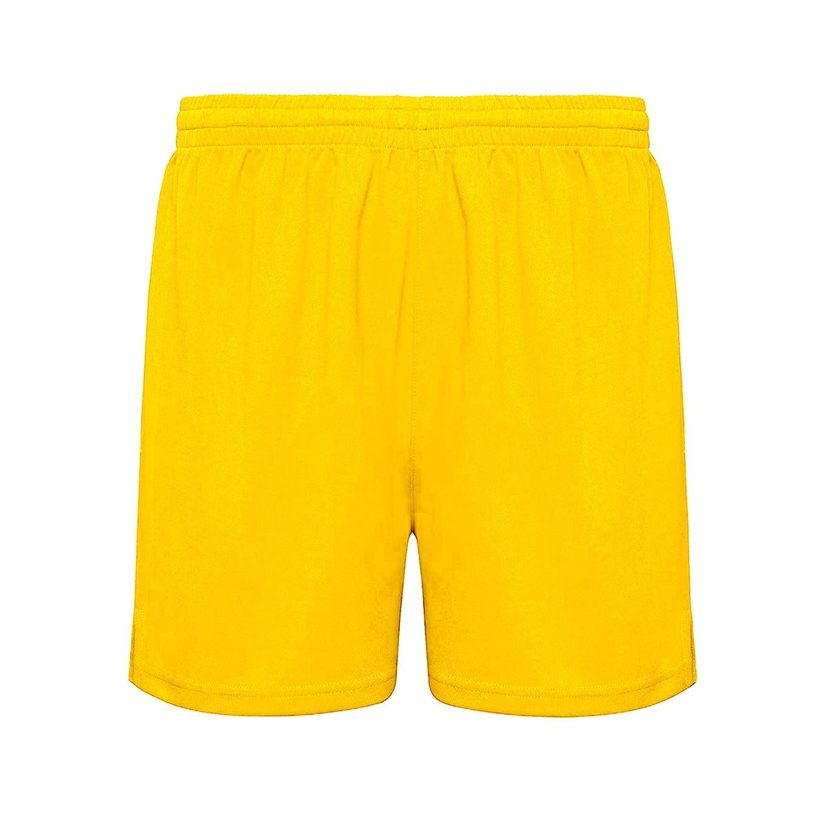 Broskis - Short Deportivo Fútbol Sin Malla Liso Adulto Talla Amarillo Brasil Xxl