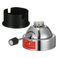Magideal - Encimera De Horno De Gas De Acero Inoxidable A Prueba De Viento Con Quemador De Encendido Piezoeléctrico Mini Estufa De Tamaño Mini Para Acampar Al , Cuatro Generaciones