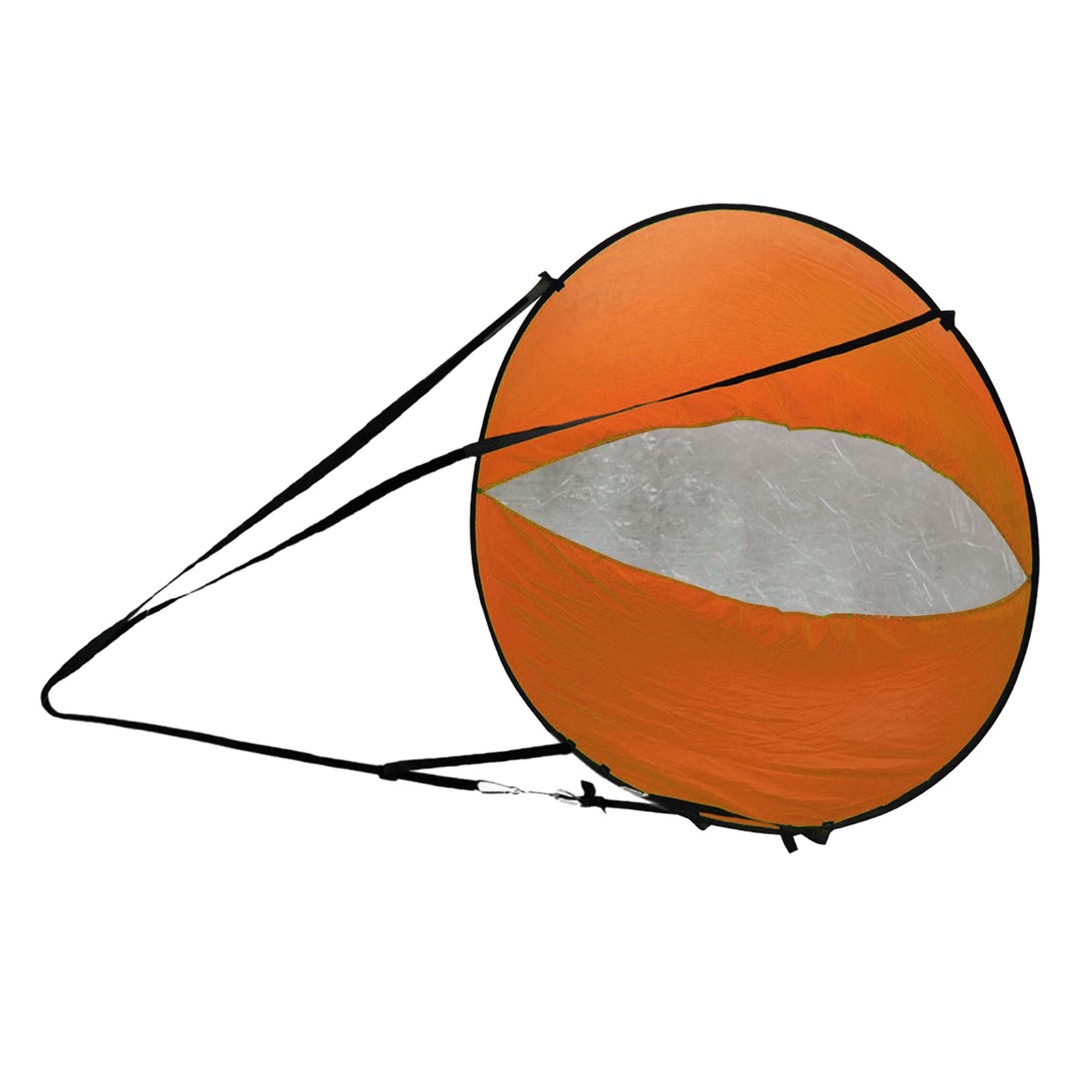 Ioensy - Kit De Vela De Viento A Favor Del Viento Vela De Viento De Kayak Emergente De 42 ""Para Botes Inflables Canoas Naranja