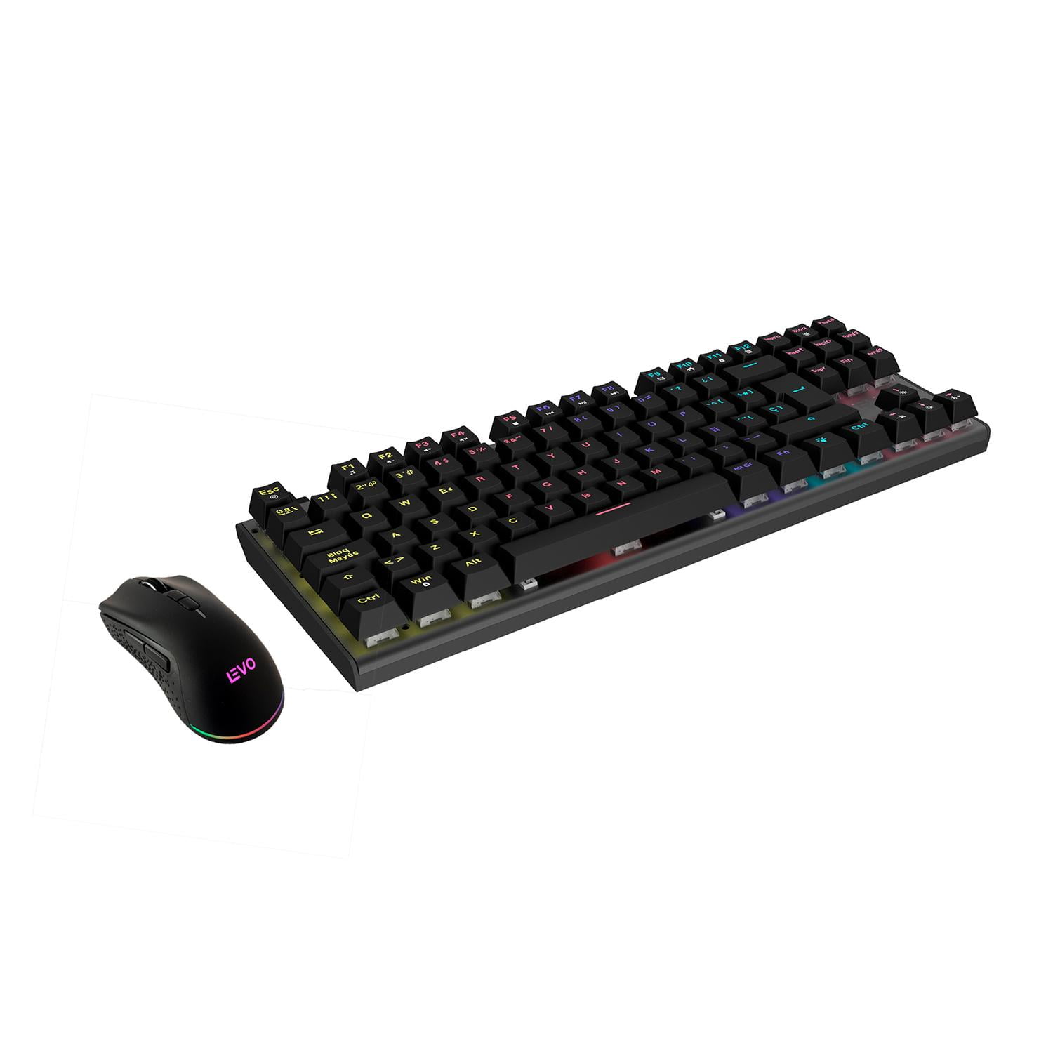 Teclado Gamer Novablade + Mouse Inalámbrico Novastrike Levo