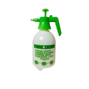 Metalfer - Fumigador Pulverizador Rociador 2 Litros Bomba Manual Blanco