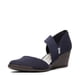 thumbnail image 1 of Zapato Anne Klein Tara con tacón de cuña para mujer en azul marino, 5,5 m, 1 of 2