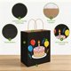 thumbnail image 3 of Bolsas de papel kraft negras Toovip, pack de 90 unidades, 3 tamaños, 3 of 7