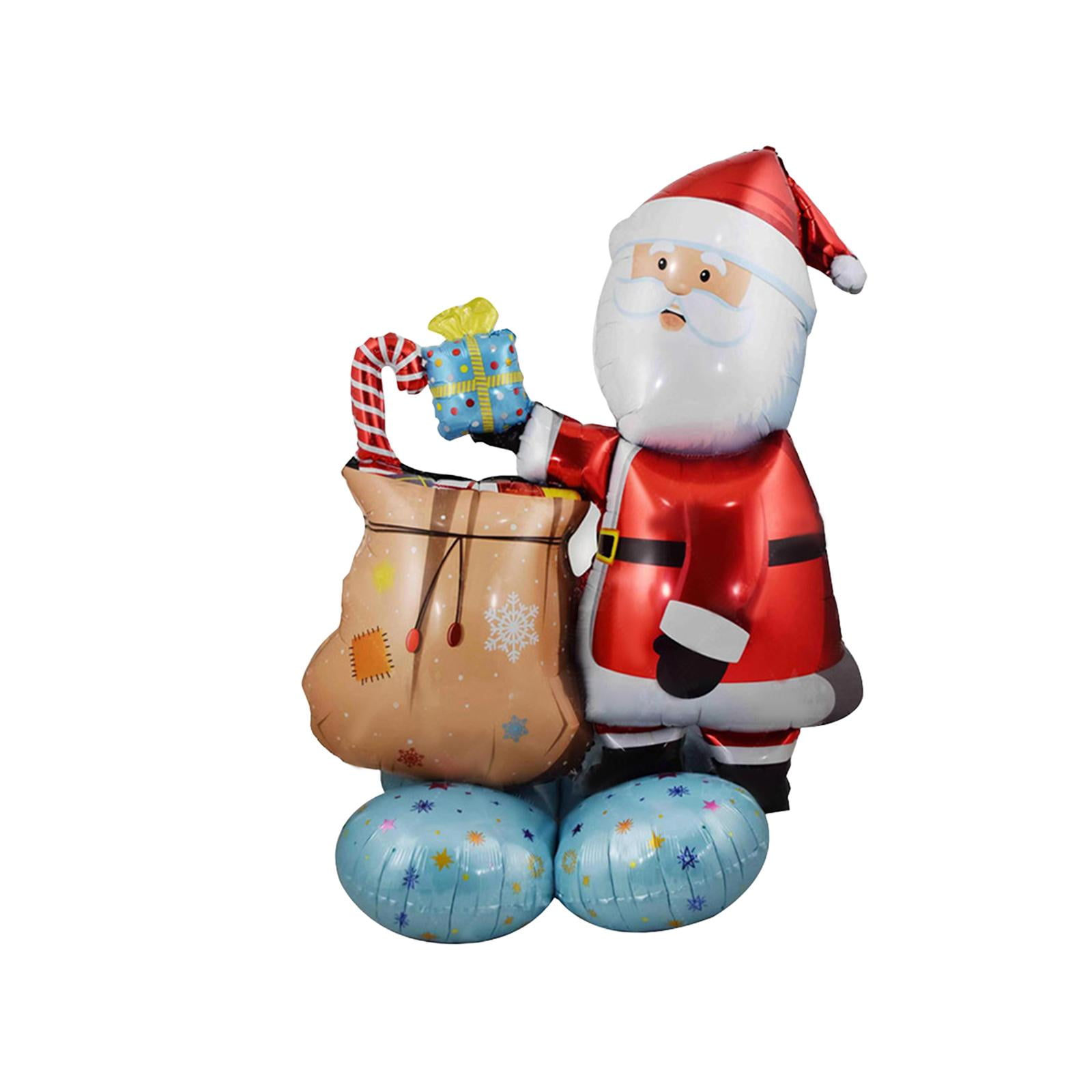 Magideal - Globo De Navidad Grande, Globo De Navidad Para Niños Y Adultos, Accesorios Para Fotos, Regalo De Navidad, Globo De Pie Para Suministros De Fiesta, Cés Regalo Papá Noel 100x125cm