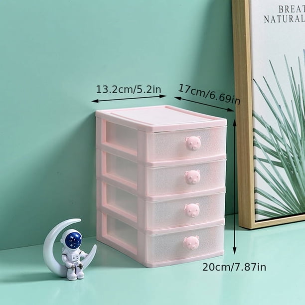 Organize Your Life with This 4-Layer Desktop Drawer Mini Plastic Containers Dresser!