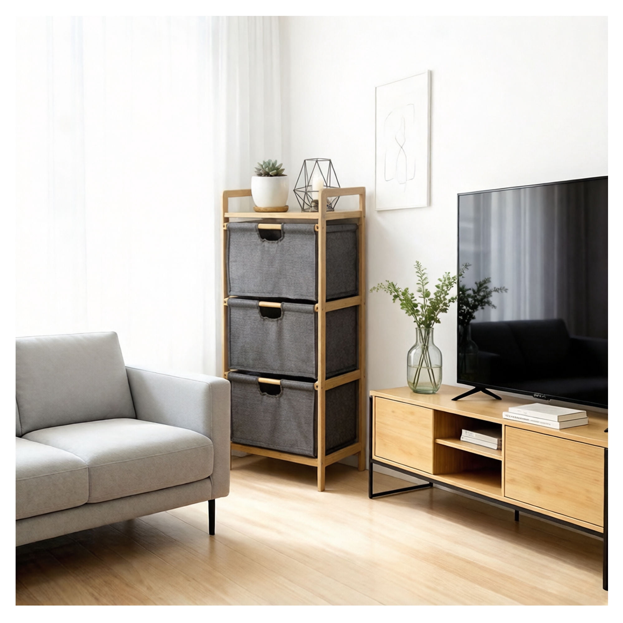 Mainstays - Estante 96X43.5Cm Bamboo