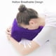 thumbnail image 2 of Almohada de terciopelo con efecto rebote de espuma viscoelástica para descansar la siesta, color morado, 2 of 5