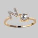 thumbnail image 1 of 26-Letter Gold Rings with Zircon and Rhinestone Adjustable Sturdiness - Perfect Gift for Women, 1 of 5