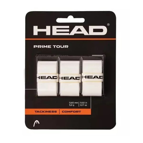 Overgrip Head Prime Tour Blanco X3 Tenis/padel