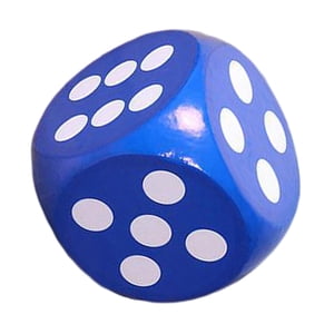 Magideal - Dados De Espuma De 20 Cm, Aprender Matemáticas Juguetes Educativos Jugar Dados Dados De Puntos Para Niños Estudiantes Carnaval Úti , Azul