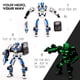 thumbnail image 5 of Robot de juguete Police Mech que brilla en la oscuridad JITTERYGIT JITTERYGIT, 5 of 7