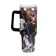 thumbnail image 3 of Vinícius Júnior Vaso aislado de acero inoxidable con asa, diseño temático, regalo para familia, amigos y fans; incluye pajita y encaja en el portavasos estándar, 40 oz, 3 of 6