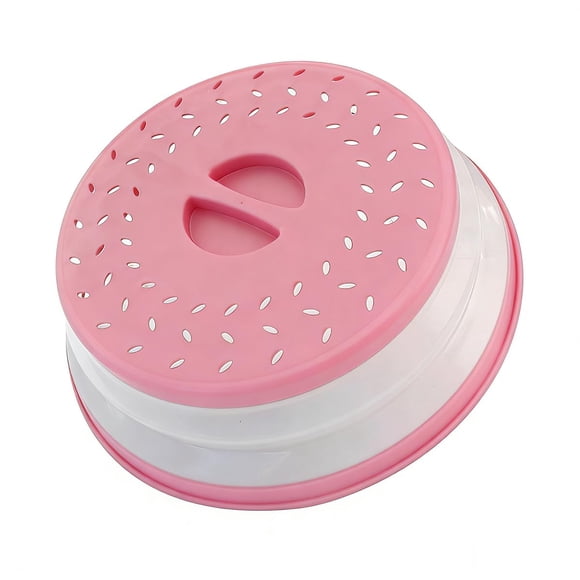 Tapa anti salpicaduras para microondas JYYHSF 21,5 cm libre de BPA color rosa
