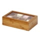 thumbnail image 4 of Caja de té Oceanstar TB1323 de bambú de 30 cm con 8 compartimentos, 4 of 4