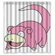 thumbnail image 1 of Cortina de ducha con diseño de oso rosa de dibujos animados, juego de cortina de baño con ganchos, tamaño 60 x 72 pulgadas, 1 of 3